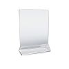 5 x 7 Clear Acrylic Table Tent Card Holder with Custom Insert